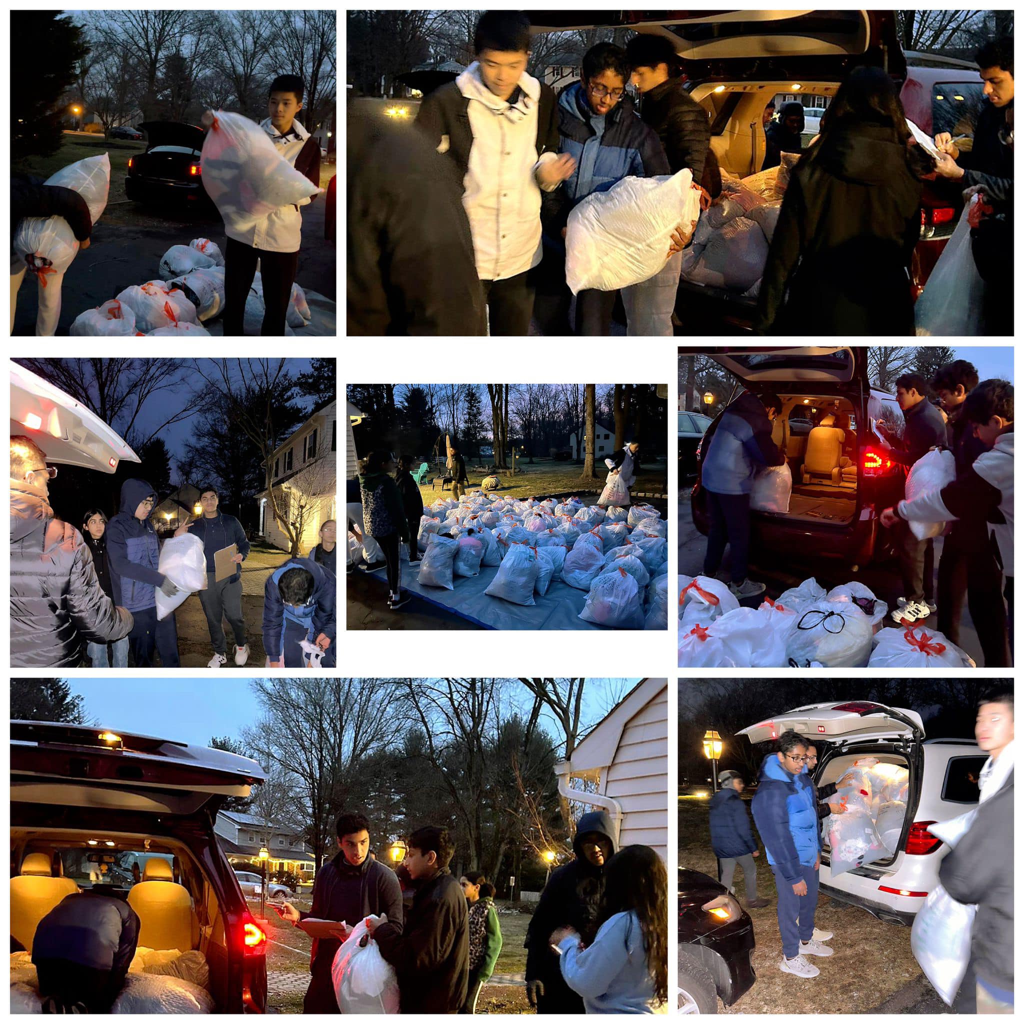 Clothing ready for distribution
