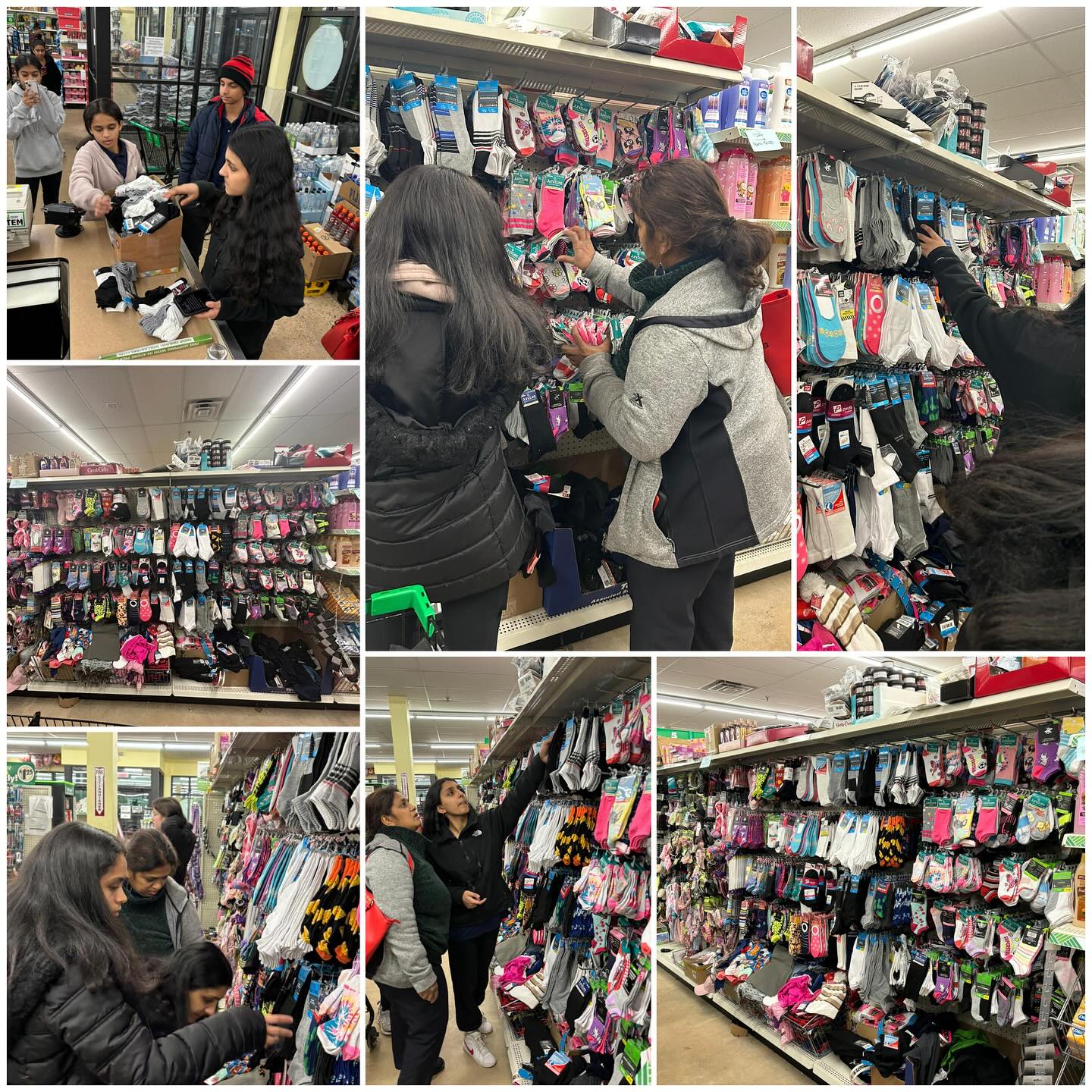 Clothing sorted by category