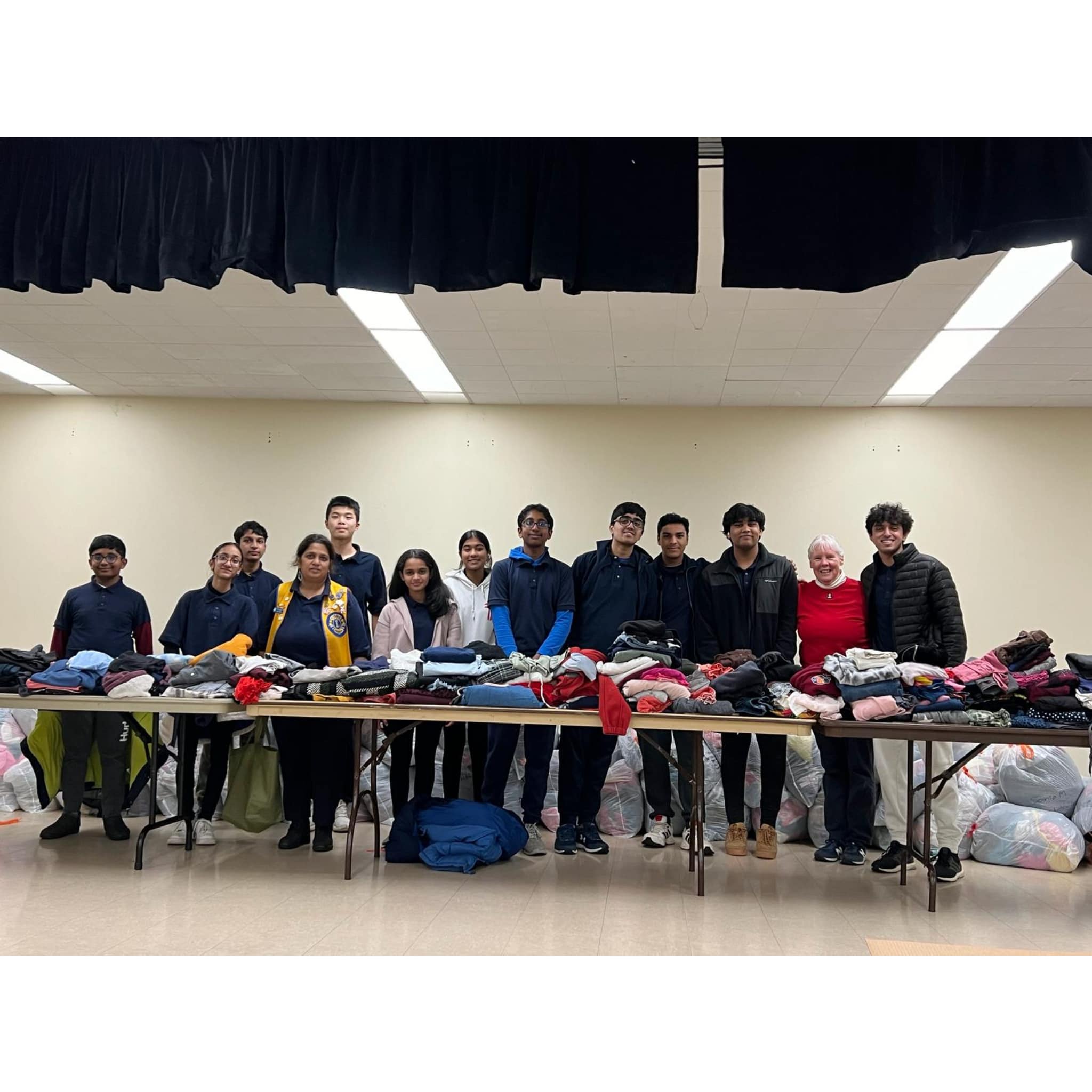 Clothing ready for distribution